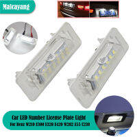 2X คุณภาพสูง LED ป้ายทะเบียนรถอุปกรณ์เสริมสำหรับ Benz W210 E300 E320 E420 W202 E 55 C230 C280