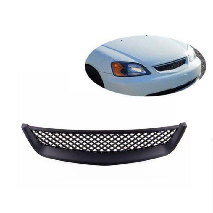 black-mesh-abs-front-hood-grille-grill-for-honda-civic-jdm-type-r-2001-2003