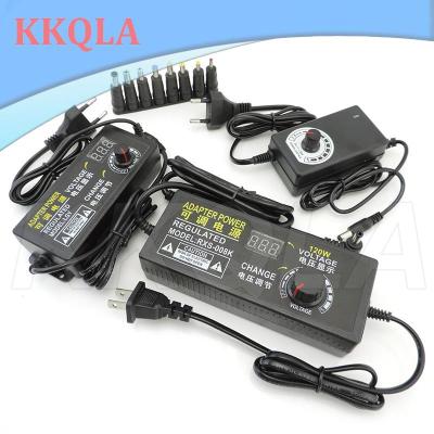 QKKQLA 100-240V AC to DC 9V 12V 24V 1A 2A 3A Adjustable Switching Adapte Voltage Regulation Power Supply Adatpor with 8pon DC converter