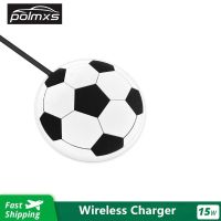 POLMXS Wireless Charger Pad 15W Football Wireless Car Charger for Non Slip Qi Wireless Phone Charger iPhone 14 Pro Samsung S22 Car Chargers