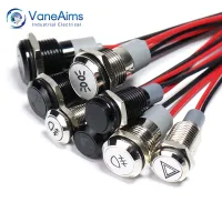 【CW】▧♈❂  Metal Indicator Wiring Lamp Car Motorcycle Boat Panel Dashboard Warning 12V 24V 8/10/14/22MM