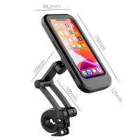 ROCKBROS Bike Handlebar Holder Adjustable IPX6 Waterproof Cycling Bracket Flexible Touch Screen Phone Stand Bicycle Accessories