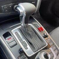 【DT】 hot  For Audi A4 B8 A5 Q5 2009 2010 2011 2012-2014 Car Automatic Shift Lever Gear shift knob Gaiter Boot Leather Cover