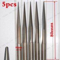 【DT】hot！ 6mmx80L5pcsFree shipping Taper nose Cone End MillCNC milling CutterSolid carbide toolwoodworking router bit