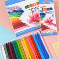 สีเทียน ปลอดสารพิษ สีเทียนแท่งสามเหลี่ยม มาตรฐานยุโรป PAINTYOU TRIANGLE PLASTIC CRAYON 6/12/18/24/36 สี  สีเทียนเด็ก