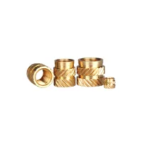 Brass Hot Melt Insert Knurled Nut Thread Heat Molding SL-type Double Twill Injection Embedment Nut For 3D PrinterM2M2.5M3M4M5M6