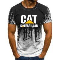 2023 Customized Fashion Summer cat and caterpillar print T-shirt human head 3d printing T-shirt black Polyes  casual，Contact the seller for personalized customization