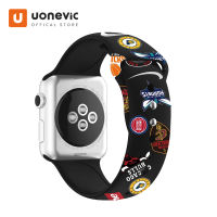 Uonevic Soft Strap ซิลิโคนเปลี่ยนสายกีฬาสำหรับ AppleWatch 38 มม. 42 มม. สายรัดข้อมือสำหรับ Series 4 Band 45 มม. 44 มม. 41 มม. 40 มม. Series 7 SE 6 5 4 3 2 1