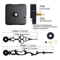 นาฬิกานาฬิกาควอทซ์แบบแขวนผนังเงียบแบบคลาสสิกอุปกรณ์ไขลานทำงานเงียบๆนาฬิกา Diy มือชิ้นส่วนชุดอุปกรณ์กลไกปีก