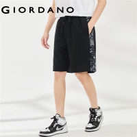 GIORDANO Men Shorts Elastic Waist Relaxed Loose Shorts Ethnic Style Paisley Print Fashion Summer Comofrt Casual Shorts 18103903