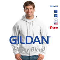 [US Size] GILDAN® ซุปเปอร์ เฮฟวี่เบลนด์ ฮู้ดแบบซิป - ขาว 30N