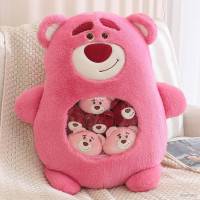 Hobby 7in1 Lotso หมอนตุ๊กตาหมีสตรอเบอร์รี่ 6 ตัว ของเล่นสําหรับเด็ก