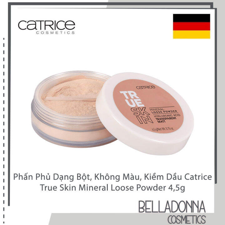 Phấn Phủ Dạng Bột, Không Màu, Kiềm Dầu Catrice True Skin Mineral Loose ...