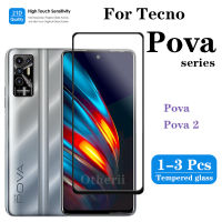 สำหรับ Tecno Pova 2กระจกเทมเปอร์เต็มรูปแบบกันกระแทกหน้าจอสำหรับ TECNO Pova แก้วป้องกันฟิล์ม