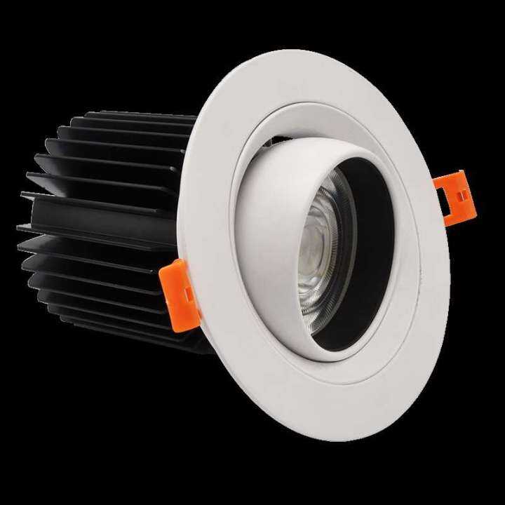 ไฟดาวน์ไลต์-led-แบบปรับได้-cob-เข้ามุม9w-12w-15w-ไฟ-led-ติดเพดานหรี่แสงได้ไฟสปอร์ตไลท์ห้องนั่งเล่นครัวในร่ม110v-220v-230v