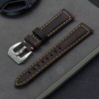 Crazy Horse Leather Watch Band 20mm 22mm 24mm Quick Release Genuine Leather Strap Woman Mens Watch Accessoriesby Hs2023