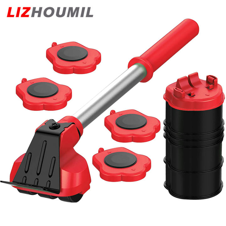 lizhoumil-ชุดล้อขนย้ายเคลื่อนย้ายเฟอร์นิเจอร์ชุดเครื่องมือย้ายยกถอดล้อสำหรับเคลื่อนย้ายของหนัก