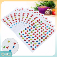 ✨ Konka 880pcs Star Shape Sticker ป้ายสำหรับโรงเรียนเด็กครูรางวัล DIY CRAFT