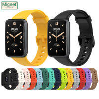 Migeet สายรัดข้อมือ19สีสำหรับวง Xiaomi Mi 3 Miband 3 4แถบซิลิโคน