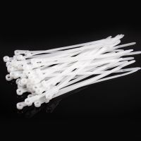 100PCS 4x150 4x200mm Nylon Cable Zip Ties With Screw Hole Mount Self locking Loop Wrap Bundle Ties Straps