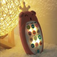 Baby Can Teether Baby Light Music Mobile Phone Early Childhood Education Toys Puzzle Story Machine Pig ephone