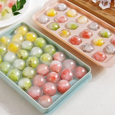 Silicone Ice Cube Mold Household Round Ice Hockey Square Mould Food Grade Reusable Bar Party Ice Cream Maker Kitchen Accessories Ice Maker Ice Cream M