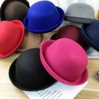 Hat Men And Women Hundred Put Dome Small Basin Hat Parent-Child Hat Autumn And Winter English Jazz Top Hat Fishermans Hat