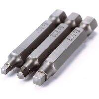 Style 3Pcs/Set50mm 1/4 Inch Magnetic Square Screwdriver Bits Hand Tools #95259