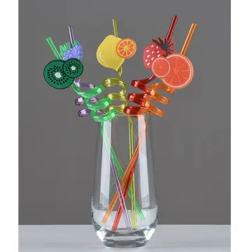 8 Pack 11 Inch Silly Crazy Straws for Kids Reusable, Dinosaur Fun Straws  Drinking Reusable Plastic Straws Curly Twisty Loopy Straws for Dino Themed