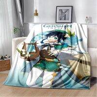 Ready Stock Genshin Impact Blanket - para sa Best Gift Anime Fleece Magtapon ng Blanket Home na Impress Ultra-Soft Warm Bedspread Sofa kumot ng kama