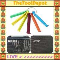 TheToolDepot คอนเดนเซอร์แปรงครีบอุปกรณ์เสริมทำความสะอาดเครื่องปรับอากาศพลาสติกสำหรับระบบทำความเย็นอัตโนมัติเครื่องมือซ่อมชุดแปรงแต่งหน้า