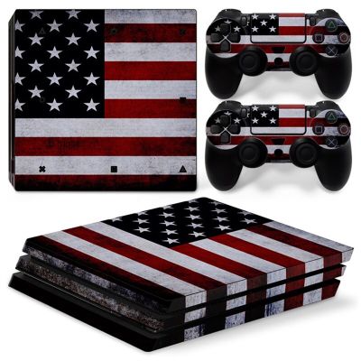 (MQ สไตล์ใหม่) FLAG 1609 PS4ฝาครอบรูปลอกสติ๊กเกอร์สกินสำหรับ Ps4 PRO Console และ2คอนโทรลเลอร์ PS4 Pro Skin กรอบและที่คลุม