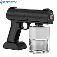 [electronicshop]D C5 V 7W Electric Sprayer Fogger Mist hine Spray A-tomizer Steam G-un with Blue Light USB Powered Operated 500ml Capacity Jar Built-in 4000mAh High Capacity Rechargeable Cell for Home Daily Use Cleaning Portable