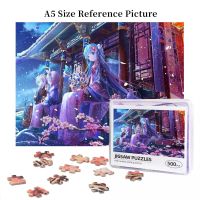 Hatsune Miku Vocaloid (1) Wooden Jigsaw Puzzle 500 Pieces Educational Toy Painting Art Decor Decompression toys 500pcs