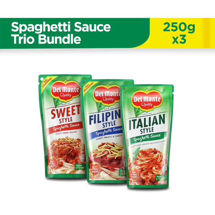 DEL MONTE Spaghetti Sauce Trio Bundle x 3 items (Del Monte Italian