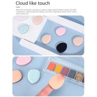 Mini Thumb Shaped Sponge Puff Small Makeup Finger Pad Shaped Water Dry Wet Puff And Drop J8P7