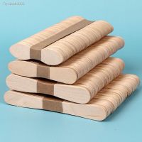 ❀ 50/100 Pcs Wood Ice Cream Sticks Homemade Popsicle Sticks Natural Wooden Popsicle Wooden Craft Stick Popsicle Accessories