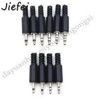 5pcs 1/8 3.5mm /2.5mm 2 3 4 pole mono Stereo plug Audio Adaptor Connector solder Terminal DIY Plastic Cover Handle