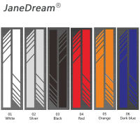 Janedream 2 ชิ้น DIY รถออโต้คาร์ร่างกายสติ๊กเกอร์รูปลอกด้านข้างลาย D ecals SUV ไวนิลกราฟิก