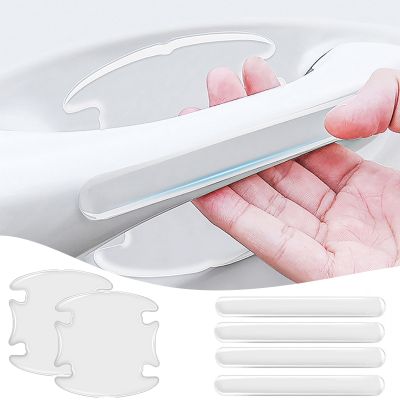 【cw】 Car Door Handle Bowl Scratch Stickers Rearview Mirror Invisible Transparent Anti collision Strip