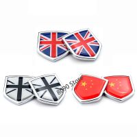 Hot New British China National Flag  Car Body Sticker Auto 3D Alloy Shield Window Emblem Badge Rear Decal