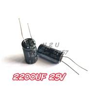 ELNA Capacitor ตัวเก็บประจุ 2200UF 25V 105อาศา อุปกรณ์อิเล็กทรอนิกส์ คอนเดนเซอร์ (condenser)