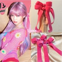 กิ๊บติดผม โบว์แบบJennie กำมะหยี่น่ารักมากมีหลายสี Ribbon Style Idol