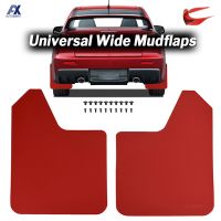 Universal Red Racing Mud Flaps Splash Guards Mudguards สำหรับ Peugeot FIAT Citroen VW AUDI Ford Renault รถ Van Pickup