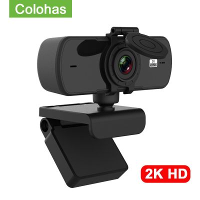 ZZOOI Webcam 2K Full HD 1080P Mini Camera Autofocus With Microphone USB Web Cam For YouTube PC Computer Mac Laptop Desktop Webcamera