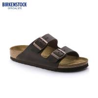 ร้อน, ร้อน★Birkenstock ARIZONA Oiled Leather รองเท้าแตะ Unisex สี Habana รุ่น 52531 (regular)