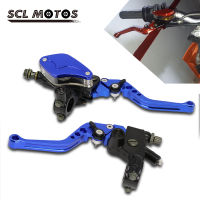 SCL MOTOS สากล1คู่22มิลลิเมตรจับไฮดรอลิรถจักรยานยนต์คลัทช์ก้านเบรกปั๊มโทกระบอก Moto สำหรับ BMW ฮอนด้ายามาฮ่า