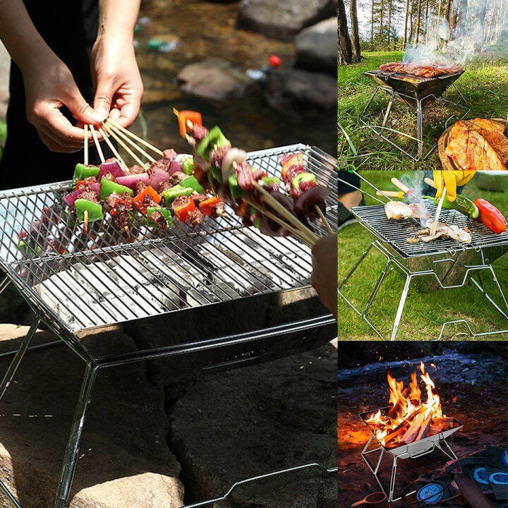 ขายดีมาก-ของมันต้องมี-เตาหมูกระทะ-เต่าย่าง-เตาย่างเกาหลี-เตาปิ้งย่าง-bbq-camping-แบบใช้ถ่าน-พับเก็บได้-เตาย่างบาร์บีคิว-barbecue-grill-เตาปิ้งย่างพกพา-พับเก็บได้-แถมฟรีกระเป๋าสีดำ-เตาสนามเดินป่า-อุปกร