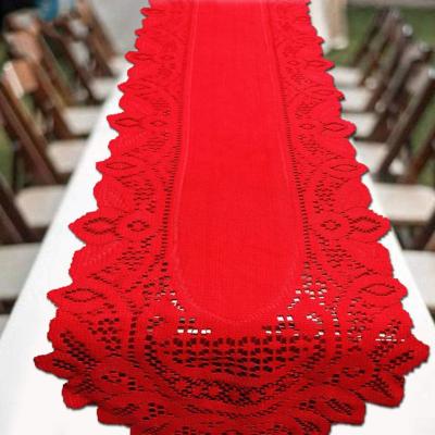 Good Tablecloth Polyester Table Runner Lace Design Tabletop Cloth Cover Anti-slip