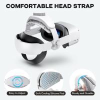 VR Headset Strap Comfortable Head Strap VR Headset Replacement Head Straps Reduce Face Pressure Adjustable Strap VR Accessories superior